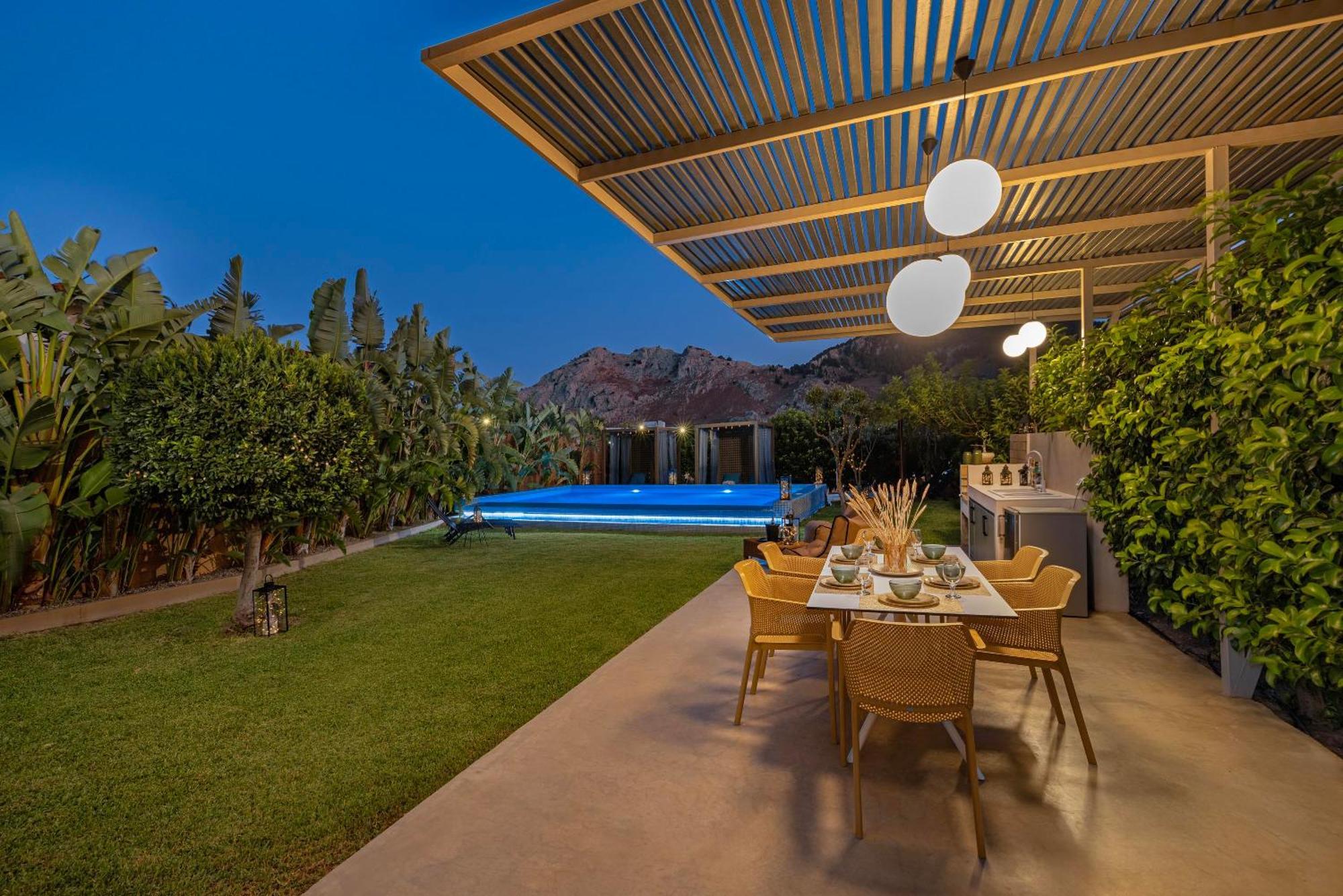 Gaia Blue Villa Kolymbia Bagian luar foto